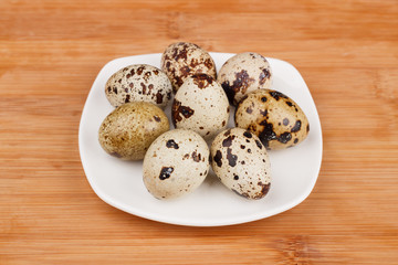 The picture quail eggs