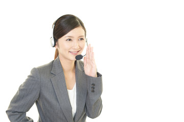 声援を送るオペレーター