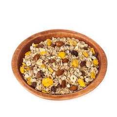 Cereal Muesli Breakfast. Selective focus.