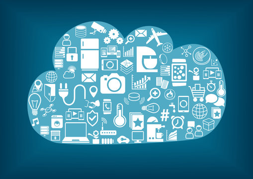 Smart home cloud computing technology background
