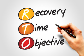 Recovery Time Objective (RTO), business concept acronym