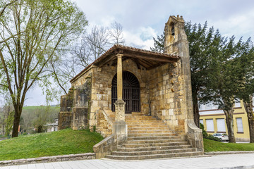 Naklejka premium Chapel of the Holy Cross in Cangas de Onis Asturias. Spain