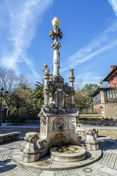 Source of the three pipes in Comillas Cantabria Spain