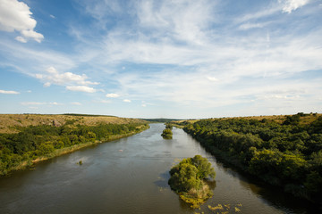 Ukrainian riverside landscape