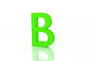 b letter green energy efficiency