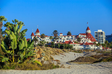 Fototapeta premium Victorian Hotel del Coronado on in San Diego