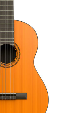 Classical Guitar Body Closeup