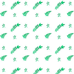 Watercolor vector seamless floral pattern