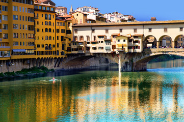 Obraz premium Canoa in Arno