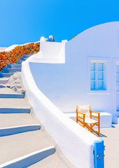 in Oia the most beautiful village of Santorini island in Greece