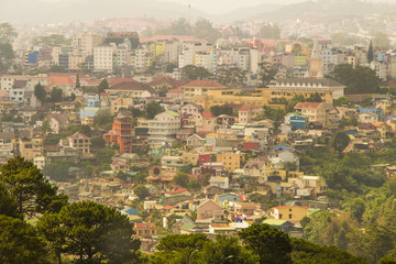 Fototapeta premium View of Dalat city, Vietnam