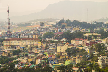 View of Dalat city, Vietnam