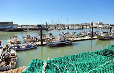 Puerto pesquero de Chipiona, Cádiz, España