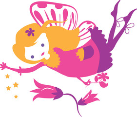 Fairy Little Girl Silhouette