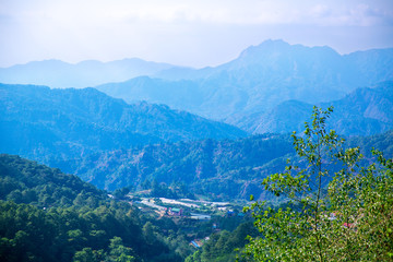 Naklejka na ściany i meble Beautiful mountains landscape