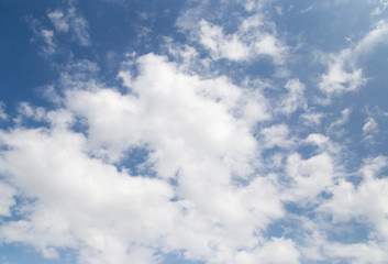 beautiful clouds against blue sky