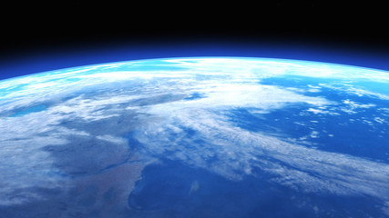 Digital 3D Illustration of a Space Scene © crimson