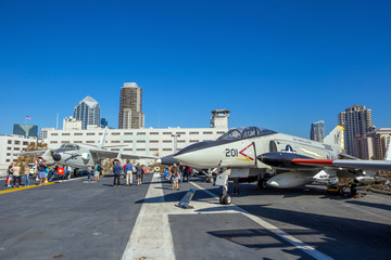 The historic aircraft carrier, USS Midway