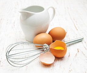 milk and eggs