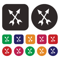 Arrow icon / isolated arrow icon / Vector