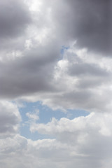 beautiful clouds against blue sky