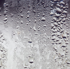 water droplets on glass as background