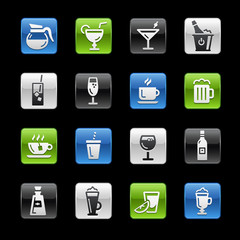 Drinks Icon Set Gelbox Series