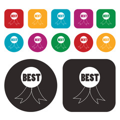 Trophy and prize icons