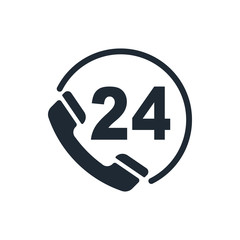 icon phone tube call 24
