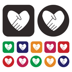 handshake icon / business and finance icon