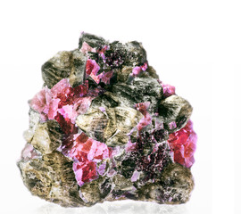 rhodochrosite in its rock material