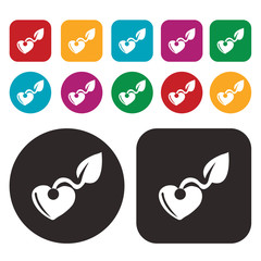 Fototapeta premium Leaf icon / Ecology icon