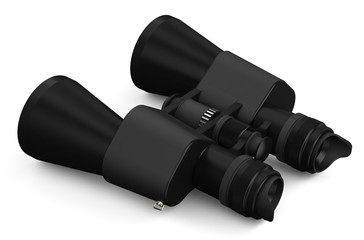 black binoculars