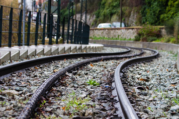 Obraz premium funicular's rail