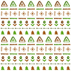 Tribal vector seamless background. Ethnic pattern