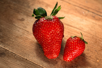 Rustic strawberries