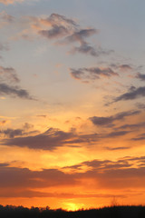 Photo sunset sky