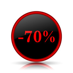 70 percent discount icon