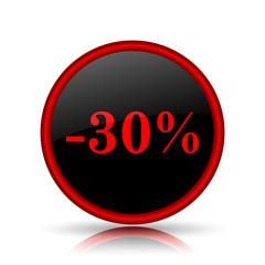 30 percent discount icon