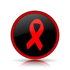 Breast cancer ribbon icon