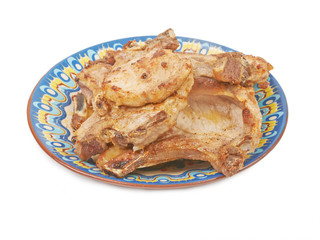 Pork meat grilled