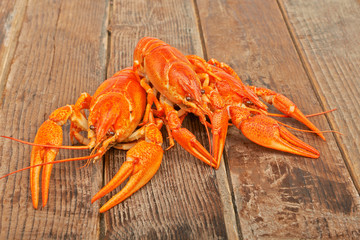Boiled crayfish