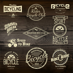 Fototapeta premium Bicycle set badges logos and labels for any use.