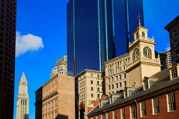 Fototapeta na wymiar Boston Old State House in Massachusetts