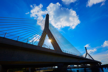 Boston Zakim bridge in Bunker Hill Massachusetts