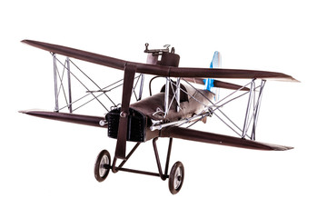 Brown airplane model