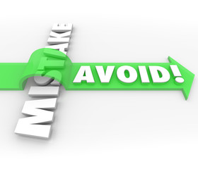 Avoid Mistake Arrow Over Word Prevent Problem Error