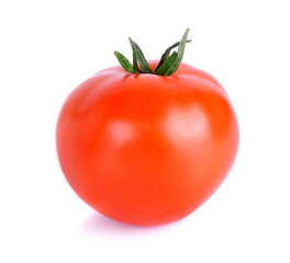 Red Tomato isolated on the white background