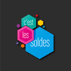 c'est les soldes, marketing,affiche