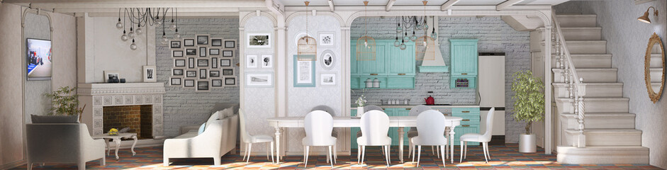 Панорамное фото интерьера